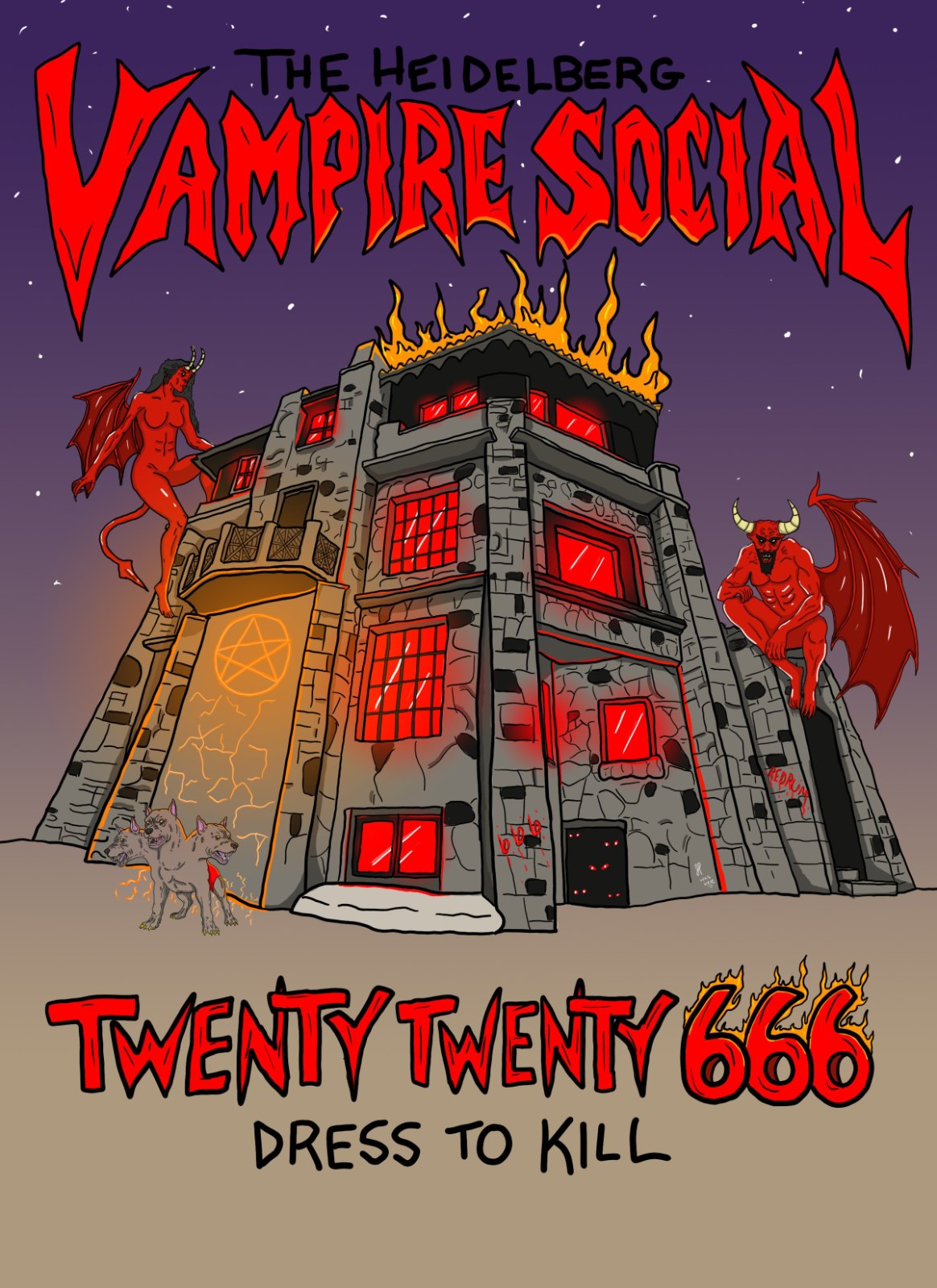 The Vampire Social flyer
